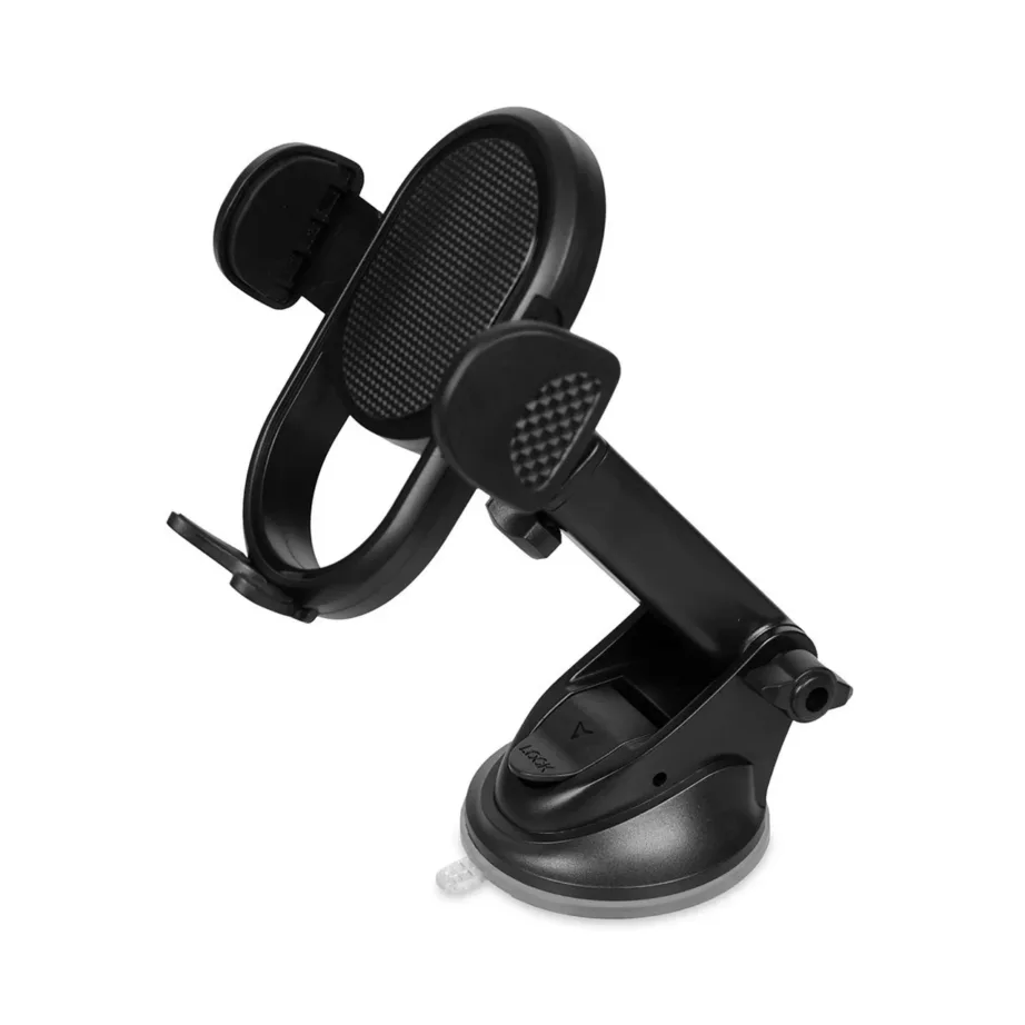 iBox ICH9 H-9 must plastikust autokinnitus nutitelefonile, iminapaga, horisontaalne/vertikaalne, põrutuskindel