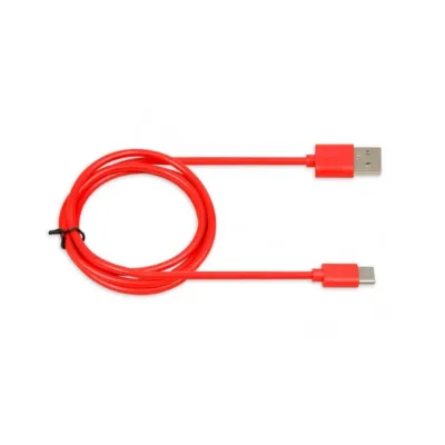 iBox IKUMTCR 1 m punane USB-A – USB-C 2.0 kaabel, 2A laadimiseks ja andmeedastuseks