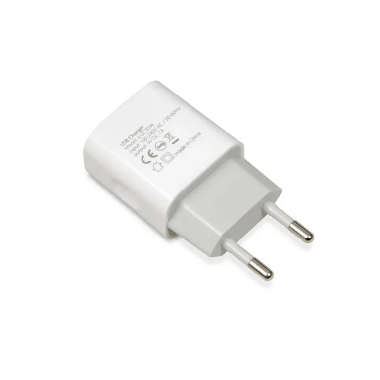 iBox ILUC35W valge 1A 5V USB 2.0 siselaadija, AC toitega, universaalne