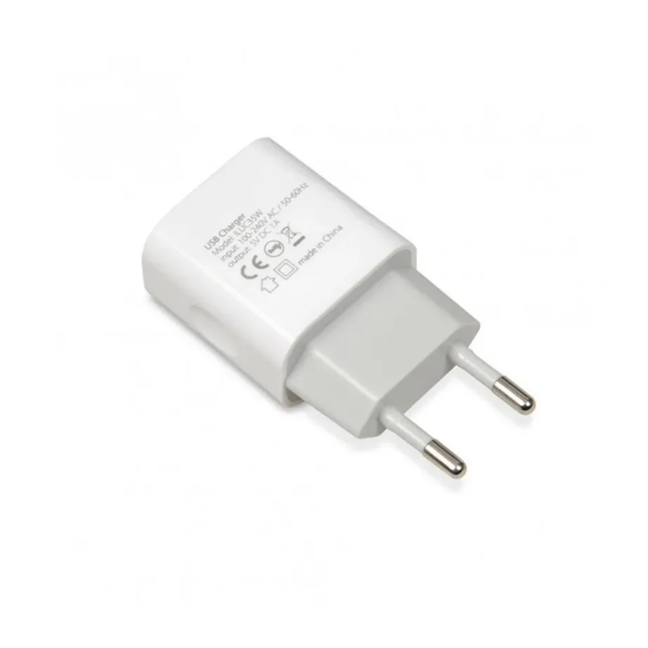 iBox ILUC35W valge 1A 5V USB 2.0 siselaadija, AC toitega, universaalne – 2