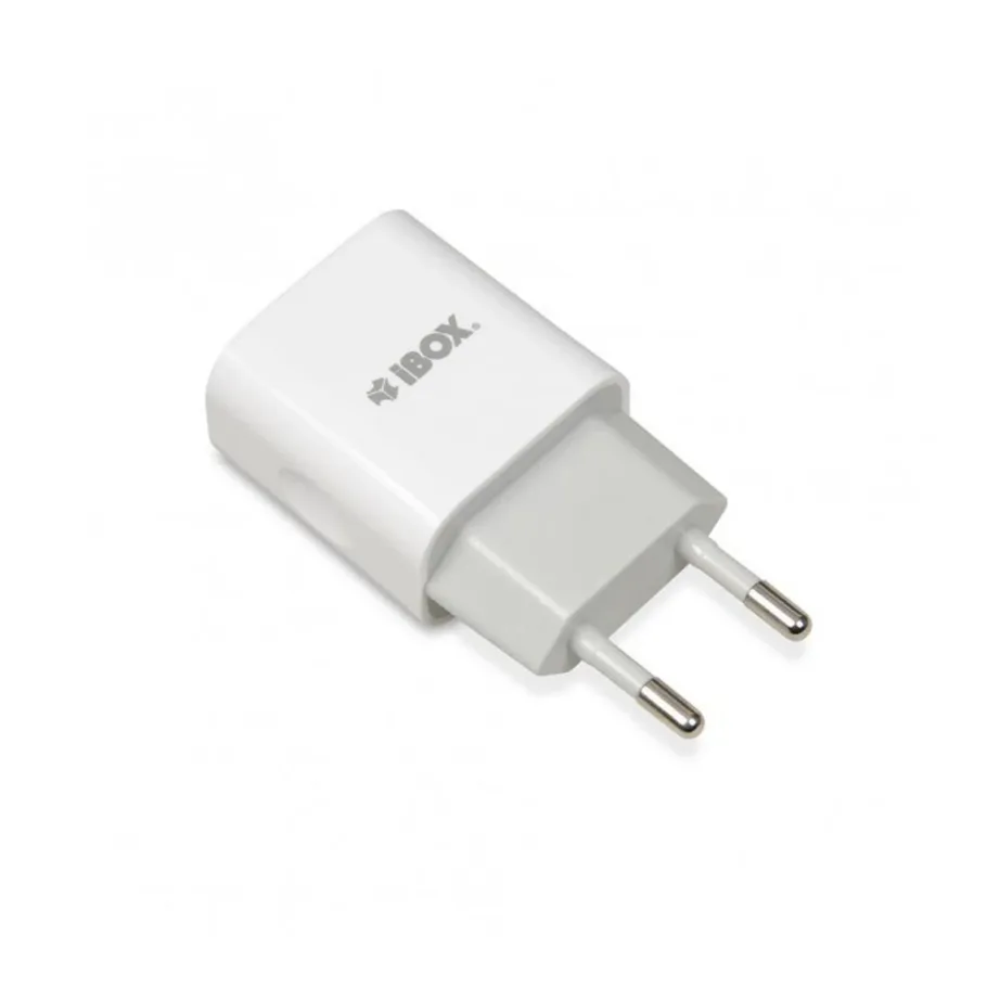 iBox ILUC35W valge 1A 5V USB 2.0 siselaadija, AC toitega, universaalne