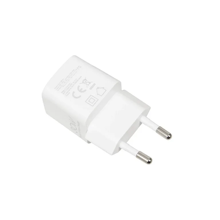 IBOX ILUC38CW 30W USB-C PD 3.0 valge seinalaadija, QuickCharge, universaalne, 1 USB-C port ja USB-C/USB-C kaabel kaasas