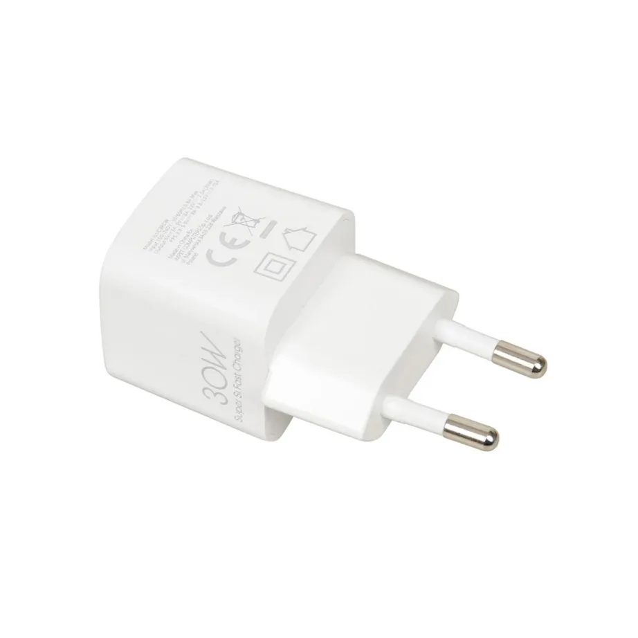 IBOX ILUC38CW 30W USB-C PD 3.0 valge seinalaadija, QuickCharge, universaalne, 1 USB-C port ja USB-C/USB-C kaabel kaasas – 7