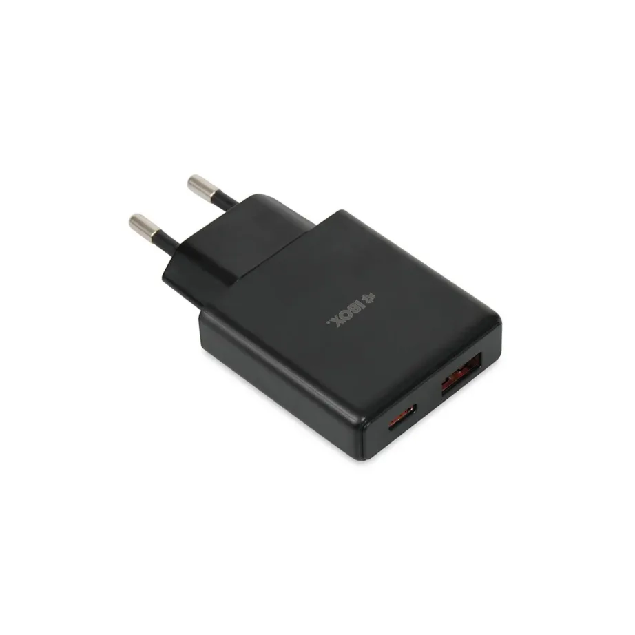 iBOX ILUC43B C-43 Slim 30W GaN USB-C/USB-A must seinalaadija, kiirlaadimise ja universaalse ühilduvusega – 2