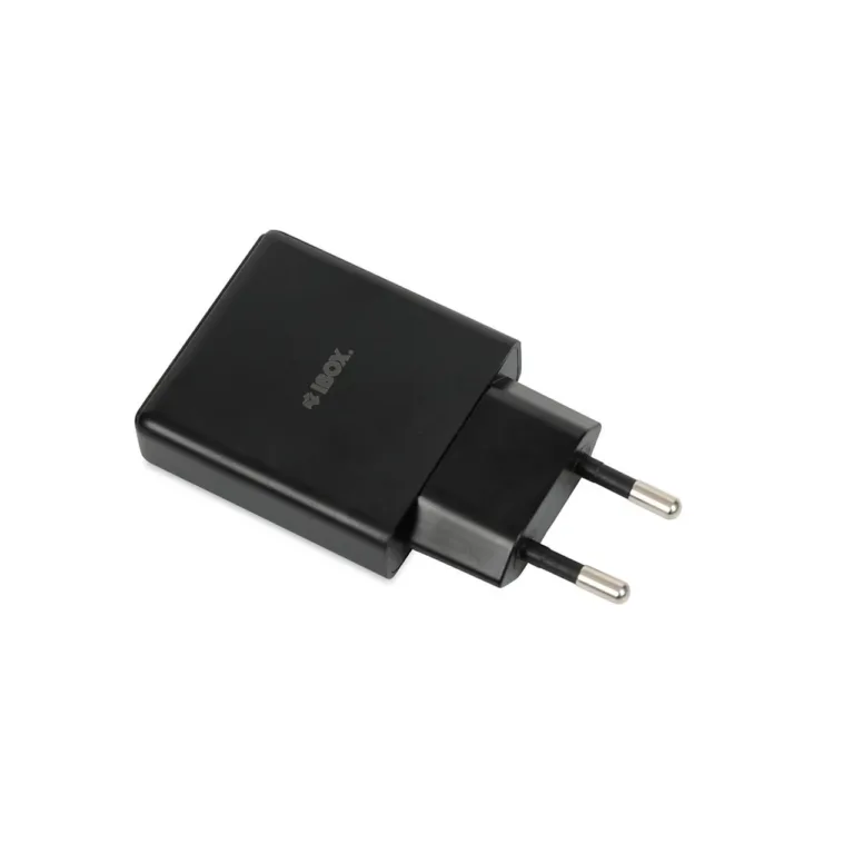 iBOX ILUC43B C-43 Slim 30W GaN USB-C/USB-A must seinalaadija, kiirlaadimise ja universaalse ühilduvusega