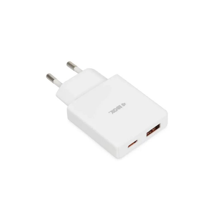iBOX ILUC43W universaalne 30W valge USB-laadija, 2 porti, siseruumides kasutamiseks