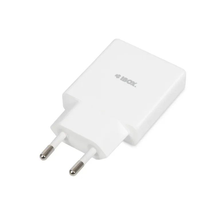iBOX ILUC43W universaalne 30W valge USB-laadija, 2 porti, siseruumides kasutamiseks