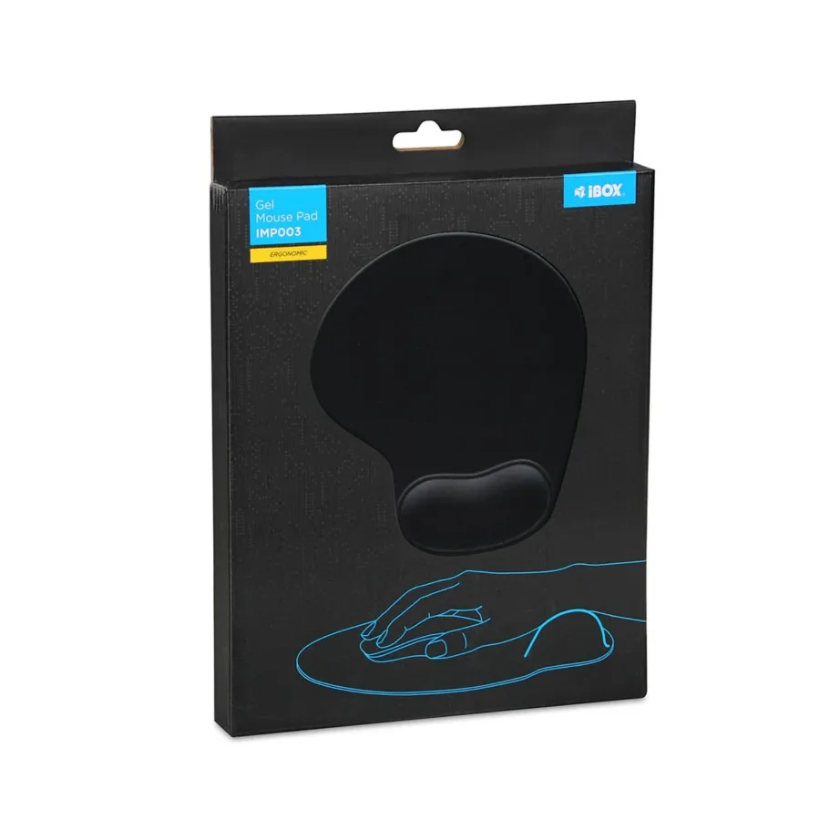 iBox IMP003 230×190 mm must geeliga randmetoega hiirematt – 5