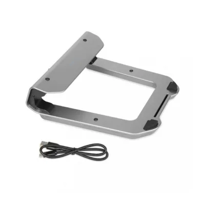 IBOX INC06 alumiiniumist sülearvutialus kuni 17,6" 4 USB-pordiga, hõbedane, 75x230x260 mm