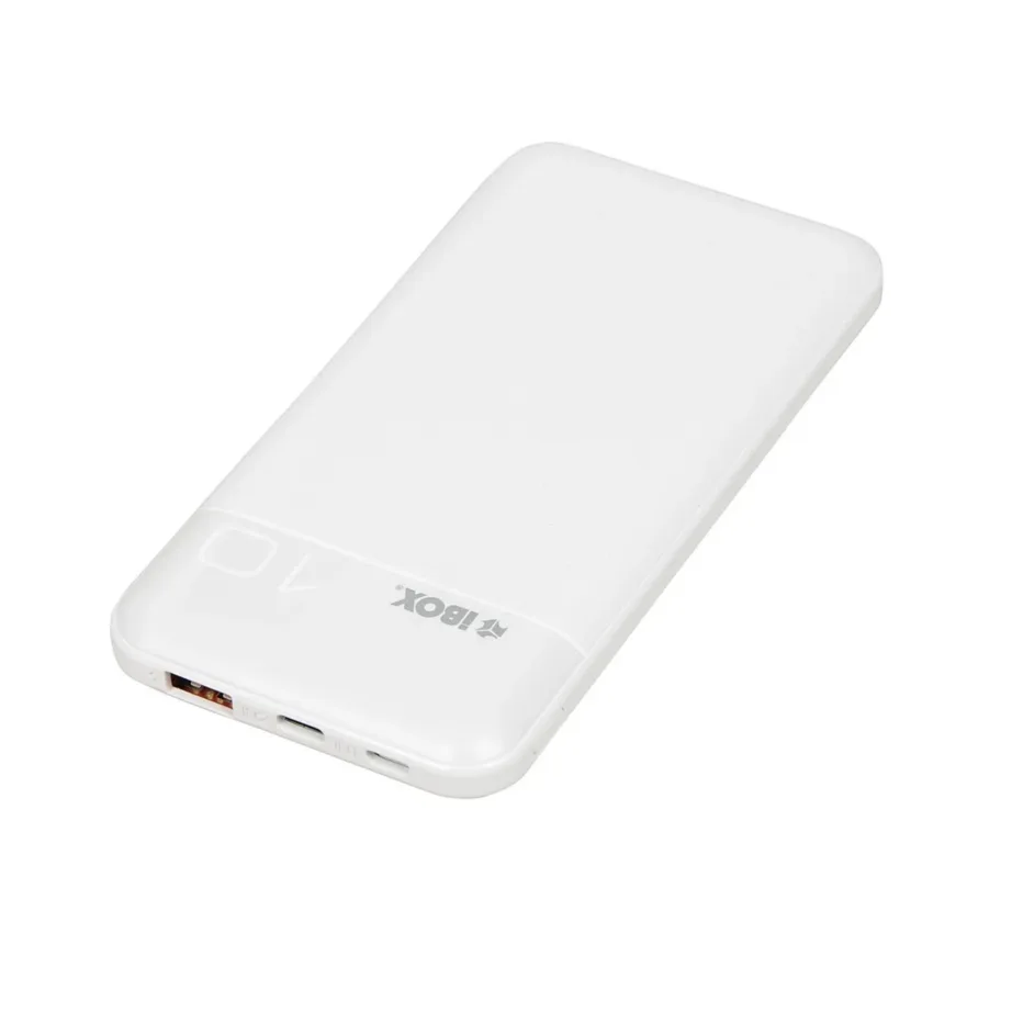 iBOX IPB10 10000 mAh valge Li-Ion kiirlaadimisega akupank USB-C ja USB-A, 20W, 144x74x15 mm – 2