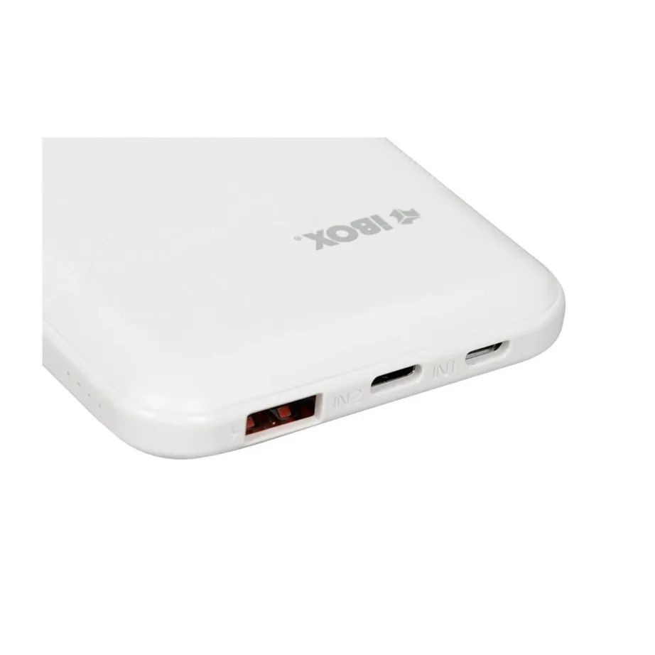 iBOX IPB10 10000 mAh valge Li-Ion kiirlaadimisega akupank USB-C ja USB-A, 20W, 144x74x15 mm – 3