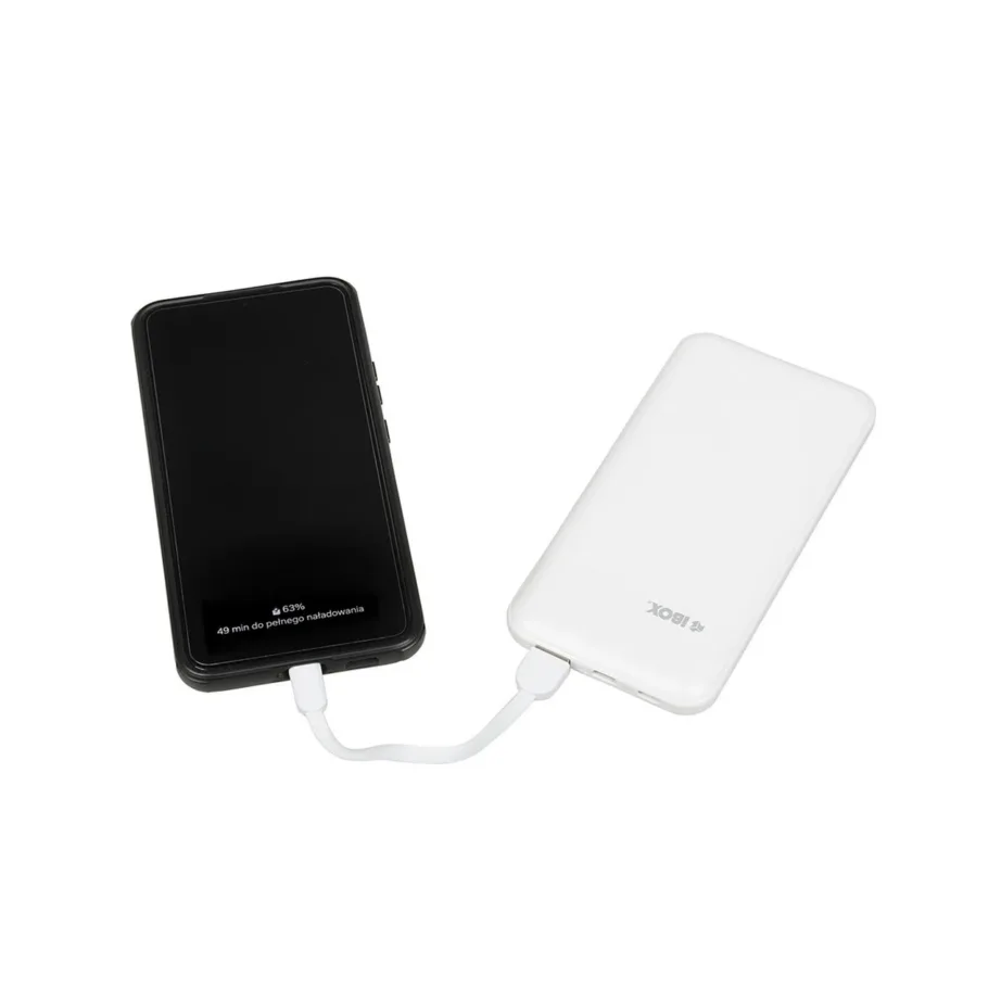 iBOX IPB10 10000 mAh valge Li-Ion kiirlaadimisega akupank USB-C ja USB-A, 20W, 144x74x15 mm – 7