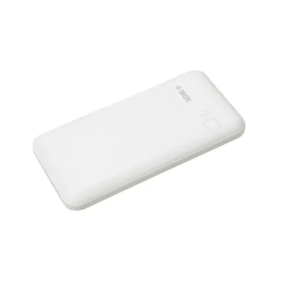 iBOX IPB10 10000 mAh valge Li-Ion kiirlaadimisega akupank USB-C ja USB-A, 20W, 144x74x15 mm