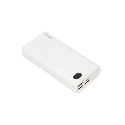 iBOX IPB20 20000 mAh valge kaasaskantav akupank USB-C/USB-A/Micro-USB/Lightning pesadega nutiseadmete laadimiseks