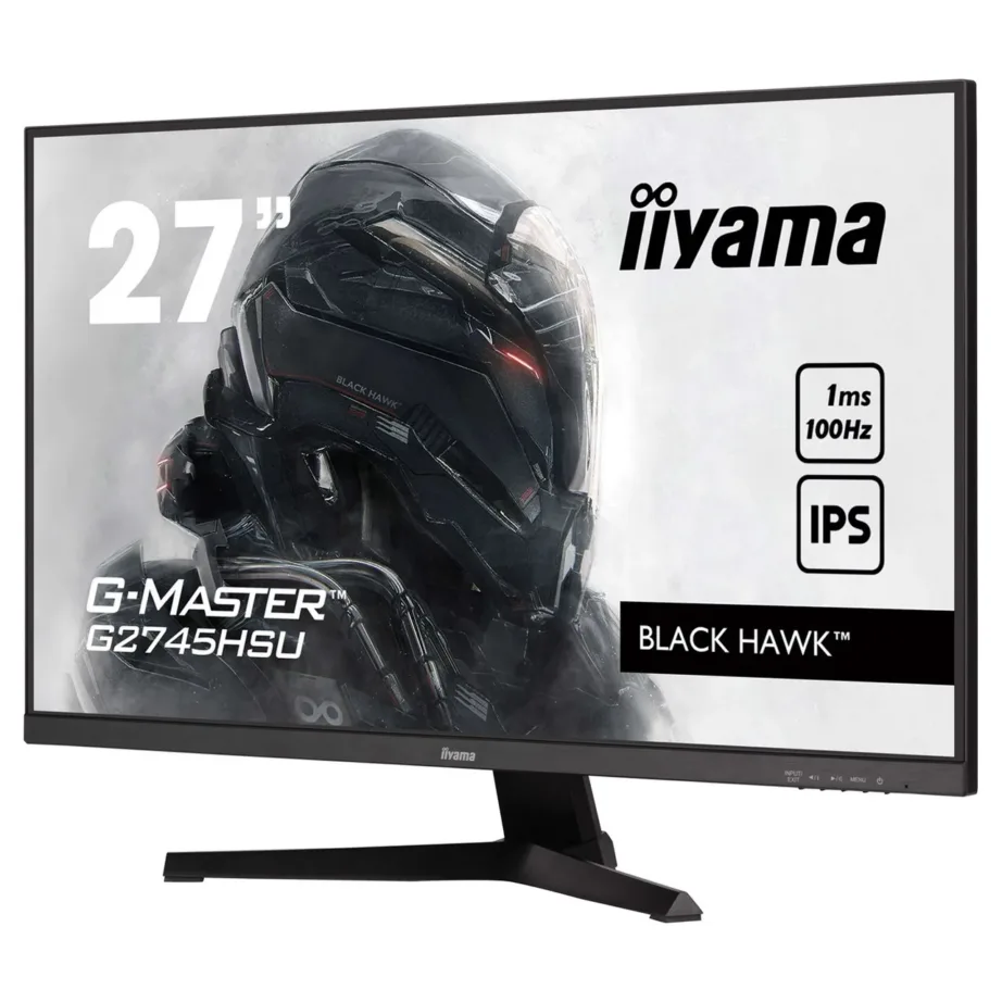 iiyama G-MASTER G2745HSU-B2 27″ IPS 100Hz Full HD matt LED-monitor, must, 1 ms, sisseehitatud kõlarid, VESA, mänguritele – 8