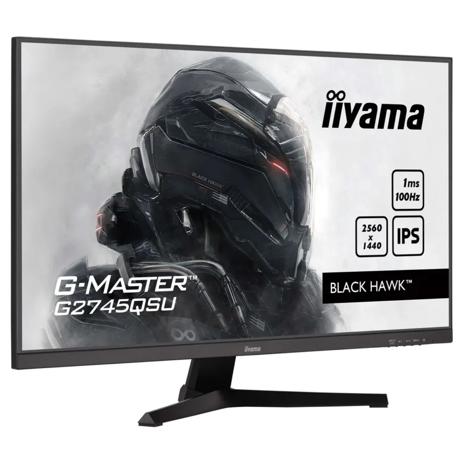 iiyama G-MASTER G2745QSU-B2 27″ IPS 2560×1440 100Hz matt must LED-monitor mängimiseks, kõlarite ja USB-jaoturiga – 5