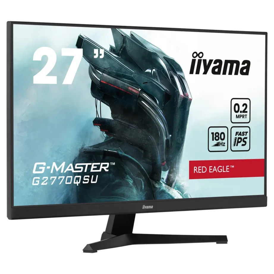 iiyama G-MASTER G2770QSU-B6 27″ 2560×1440 IPS 180Hz must LED-mängurimonitor integreeritud kõlarite ja USB 3.2 jaoturiga – 5