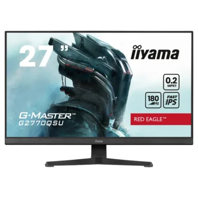 iiyama G-MASTER G2770QSU-B6 27" 2560x1440 IPS 180Hz must LED-mängurimonitor integreeritud kõlarite ja USB 3.2 jaoturiga