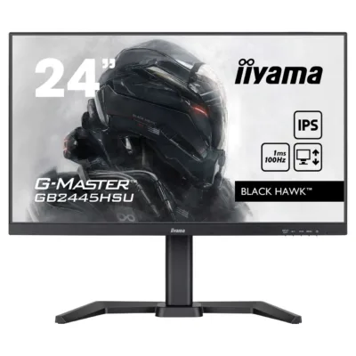iiyama G-MASTER GB2445HSU-B2 23,8" IPS 100 Hz Full HD mängumonitor, 1 ms, 300 cd/m², must, reguleeritav jalg, kõlarid