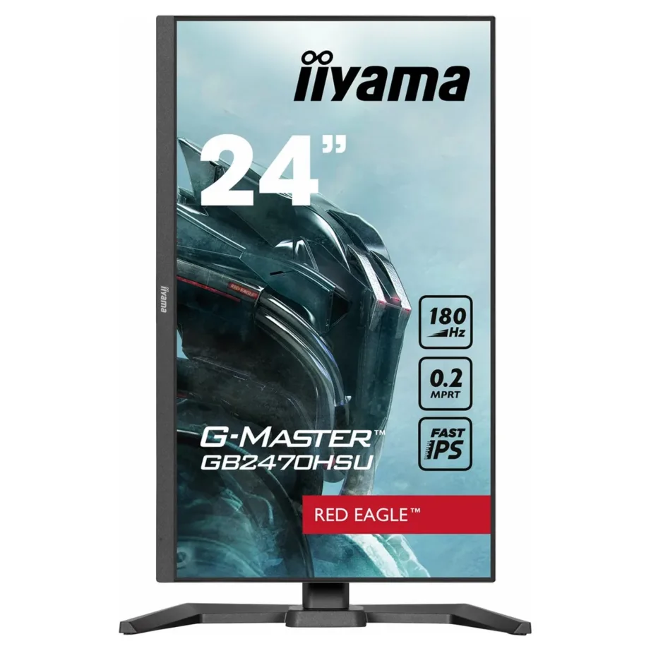 iiyama G-MASTER GB2470HSU-B6 23.8″ 180Hz IPS Full HD must LCD-gamingmonitor, kõrguse reguleerimine, kõlarid, HDMI/DisplayPort/USB – 7