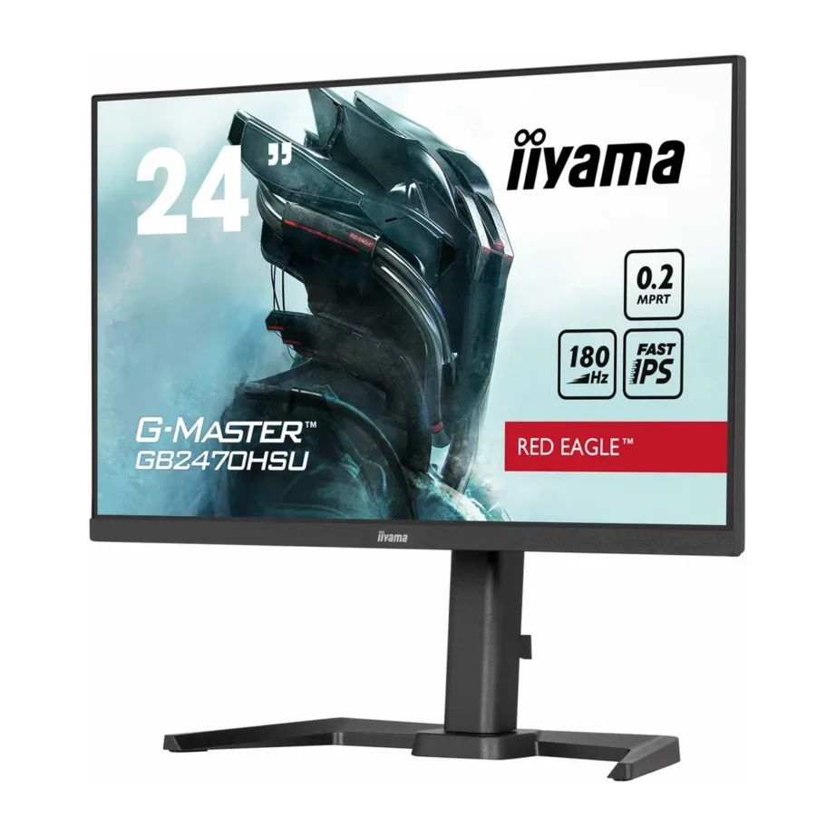 iiyama G-MASTER GB2470HSU-B6 23.8″ 180Hz IPS Full HD must LCD-gamingmonitor, kõrguse reguleerimine, kõlarid, HDMI/DisplayPort/USB – 10