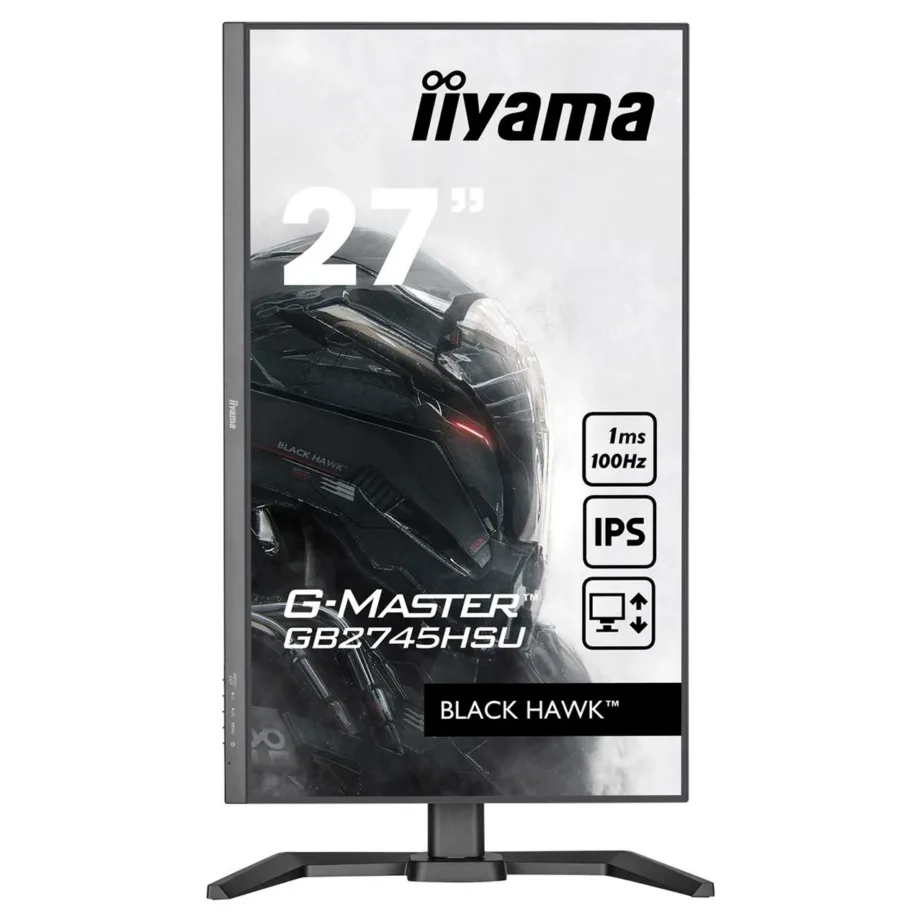 iiyama G-MASTER GB2745HSU-B2 27″ Full HD IPS 100Hz matt must mängurimonitor, 1 ms, kõrguse reguleerimine, sisseehitatud kõlarid – 7