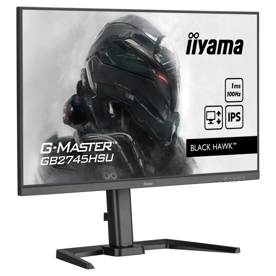 iiyama G-MASTER GB2745HSU-B2 27″ Full HD IPS 100Hz matt must mängurimonitor, 1 ms, kõrguse reguleerimine, sisseehitatud kõlarid – 9
