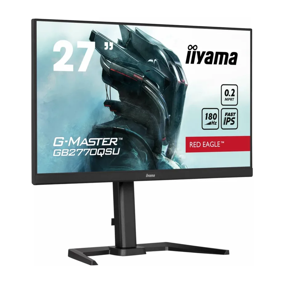iiyama G-MASTER GB2770QSU-B6 27″ 180 Hz IPS 2K Ultra HD mängurimonitor, 2560×1440, must, ergonoomiline, kõlaritega – 2