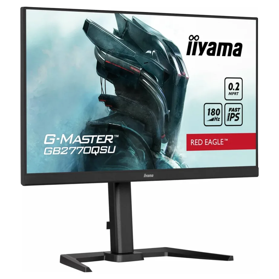 iiyama G-MASTER GB2770QSU-B6 27″ 180 Hz IPS 2K Ultra HD mängurimonitor, 2560×1440, must, ergonoomiline, kõlaritega – 3