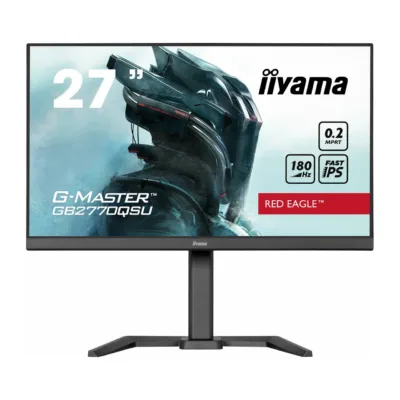 iiyama G-MASTER GB2770QSU-B6 27" 180 Hz IPS 2K Ultra HD mängurimonitor, 2560x1440, must, ergonoomiline, kõlaritega