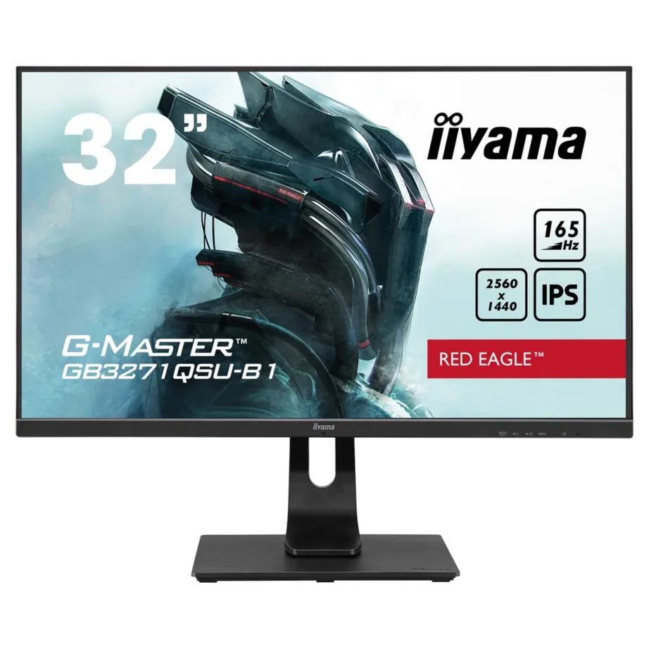 iiyama G-MASTER GB3271QSU-B1 31,5″ 165Hz WQHD IPS matt mängurimonitor FreeSync Premium, 1 ms, kõrguse- ja kallutusreguleerimine, sisseehitatud kõlarid, must – 11