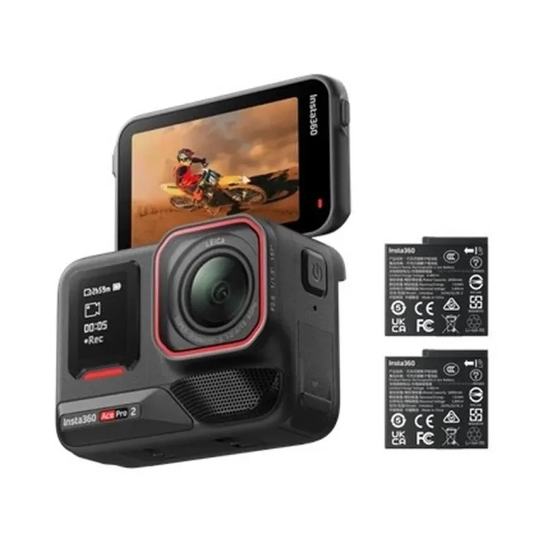 Insta360 Ace Pro 2 CINSBBGA_dual must 50 MP 8K Ultra HD veekindel (12 m) spordikaamera 2,5