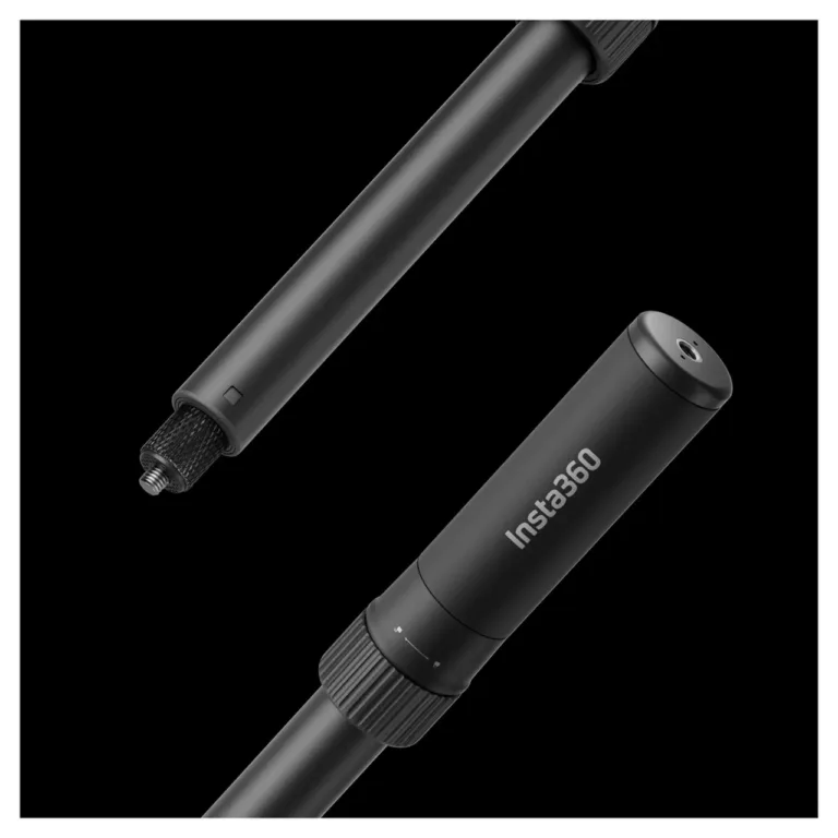 Insta360 Bullet Time Selfie Stick 2.0 29,7–120 cm must statiivkäepide X5/X4/X3/ONE X2/ONE RS/ONE X/ONE R kaameratele