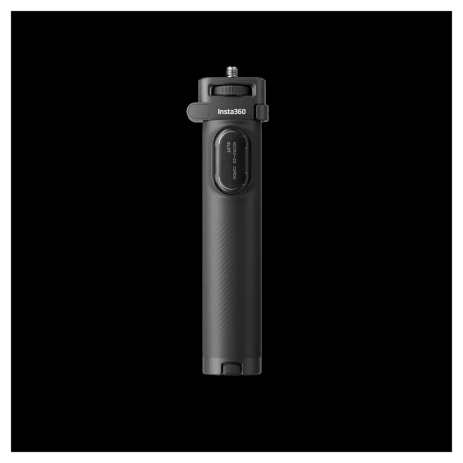 Insta360 CINSEAVE 16,6–58,5 cm must kokkupandav 2-in-1 selfiepulk ja statiiv (1/4” kinnitus), sobib X5, X4, X3 – 2