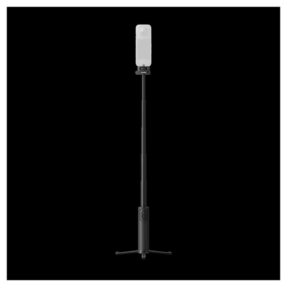 Insta360 CINSEAVE 16,6–58,5 cm must kokkupandav 2-in-1 selfiepulk ja statiiv (1/4” kinnitus), sobib X5, X4, X3 – 4