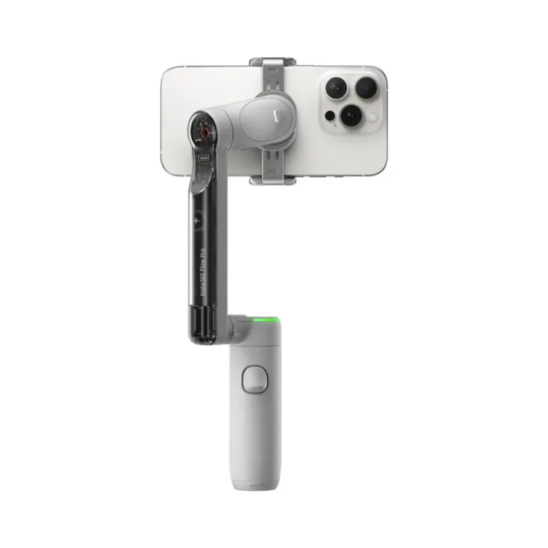 Insta360 Flow Pro CINSABQB_Flow203 hall kokkupandav nutitelefoni stabilisaator, 3-teljeline mootoriga, 0,3 kg kandevõime, 21,5 cm maksimaalne kõrgus