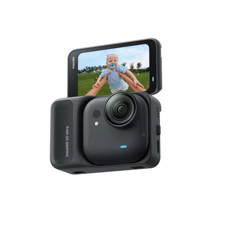 Insta360 GO Ultra Bundle Midnight Black 4K60fps tegevuskaamera, 1450 mAh aku, puuteekraan, USB-C, Wi-Fi, Bluetooth 5.4, iOS/Android ühilduvusega