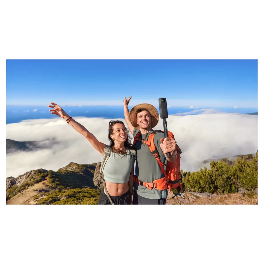 Insta360 X4 72MP 8K Ultra HD veekindel 360° action-kaamera must, Wi-Fi, 2290mAh aku, mudel CINSABMA – 18