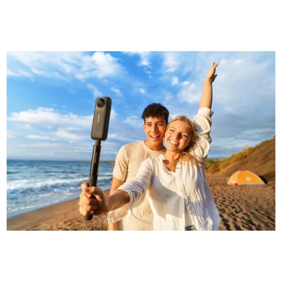 Insta360 X4 72MP 8K Ultra HD veekindel 360° action-kaamera must, Wi-Fi, 2290mAh aku, mudel CINSABMA – 19