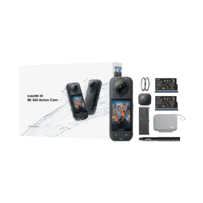 Insta360 X5 Bundle 8K Ultra HD 72 MP veekindel 360° tegevuskaamera Wi-Fi/Bluetooth, 2400 mAh aku, CINSAAHA(X504)
