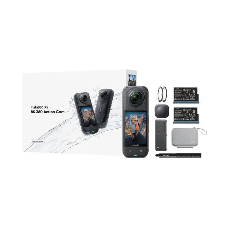 Insta360 X5 Bundle 8K Ultra HD 72 MP veekindel 360° tegevuskaamera Wi-Fi/Bluetooth, 2400 mAh aku, CINSAAHA(X504)