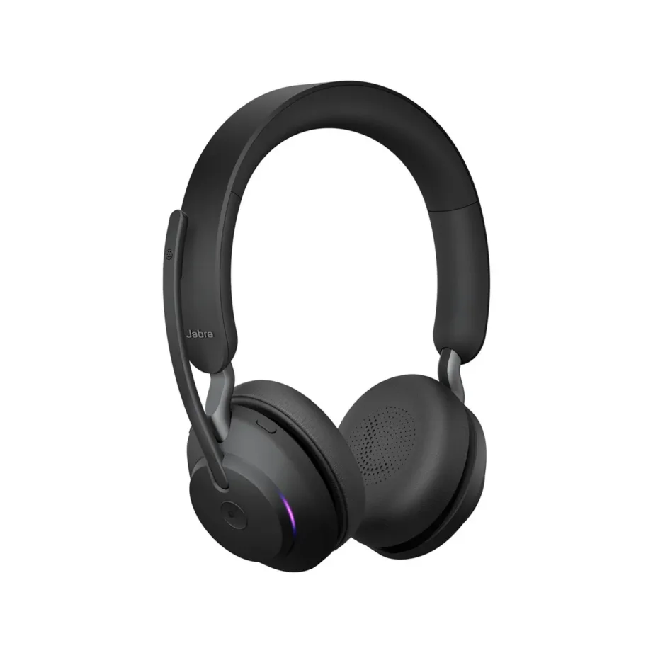 Jabra 26599-999-899 Evolve2 65 MS 24h aku, 30 m Bluetooth, USB-C, must binauraalne juhtmevaba peakomplekt kontorisse – 2