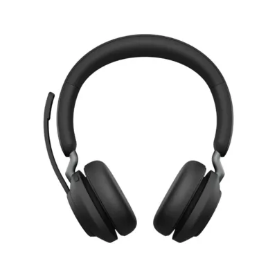 Jabra 26599-999-899 Evolve2 65 MS 24h aku, 30 m Bluetooth, USB-C, must binauraalne juhtmevaba peakomplekt kontorisse