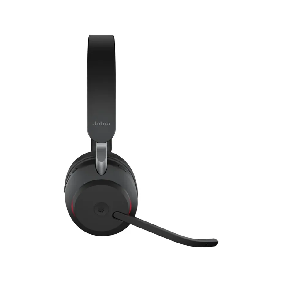 Jabra Evolve2 65 26599-999-999 must MS Teams USB-A juhtmevaba stereo peakomplekt, 35 h aku, Bluetooth, kontori- ja kõnekeskusetööks – 5