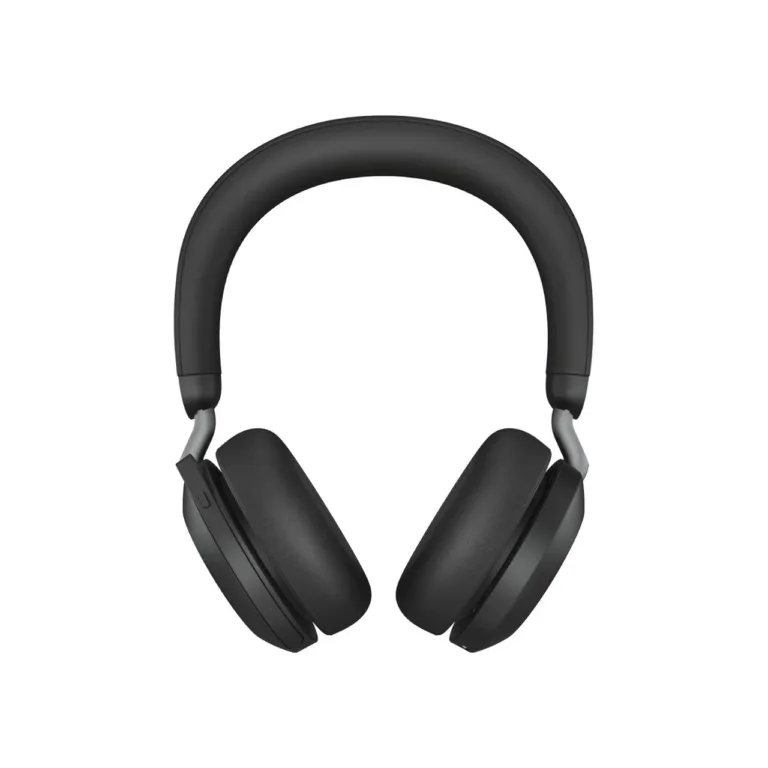Jabra Evolve2 75 197 g must juhtmevaba ja juhtmega binauraalne peakomplekt USB-C, Bluetooth 5.2, laadimisaluse ja kandekotiga, aktiivse mürasummutuse ja 24-tunnise kõneajaga, MS Teamsi sertifikaadiga