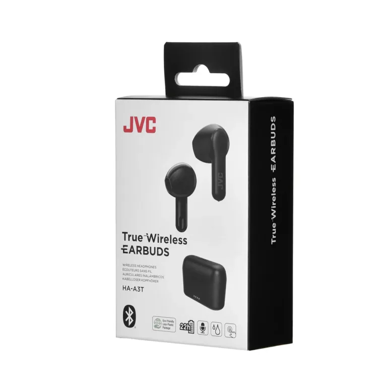 JVC HA-A3TBU mustad juhtmevabad IPX4 in-ear kõrvaklapid Bluetooth 7,5 h akuga, laadimiskarbiga
