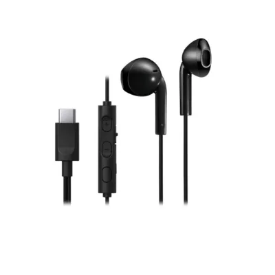 JVC HA-FR17UC-B USB-C mustad in-ear juhtmega kõrvaklapid mikrofoniga, 16,6 g