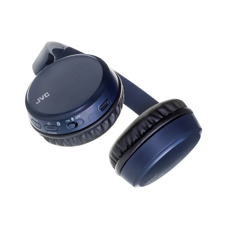 JVC HAS-36WAU 35 h sinised Bluetooth 5.2 kõrvaklapid mikrofoniga, 157 g, USB-laadimine – 4