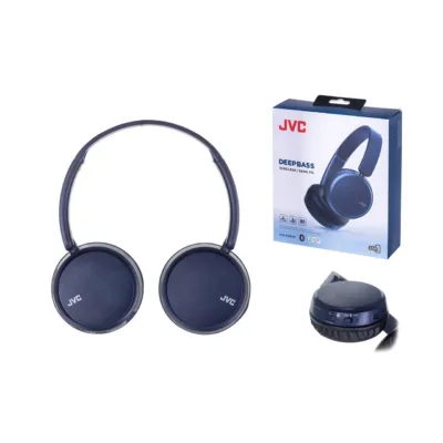 JVC HAS-36WAU 35 h sinised Bluetooth 5.2 kõrvaklapid mikrofoniga, 157 g, USB-laadimine