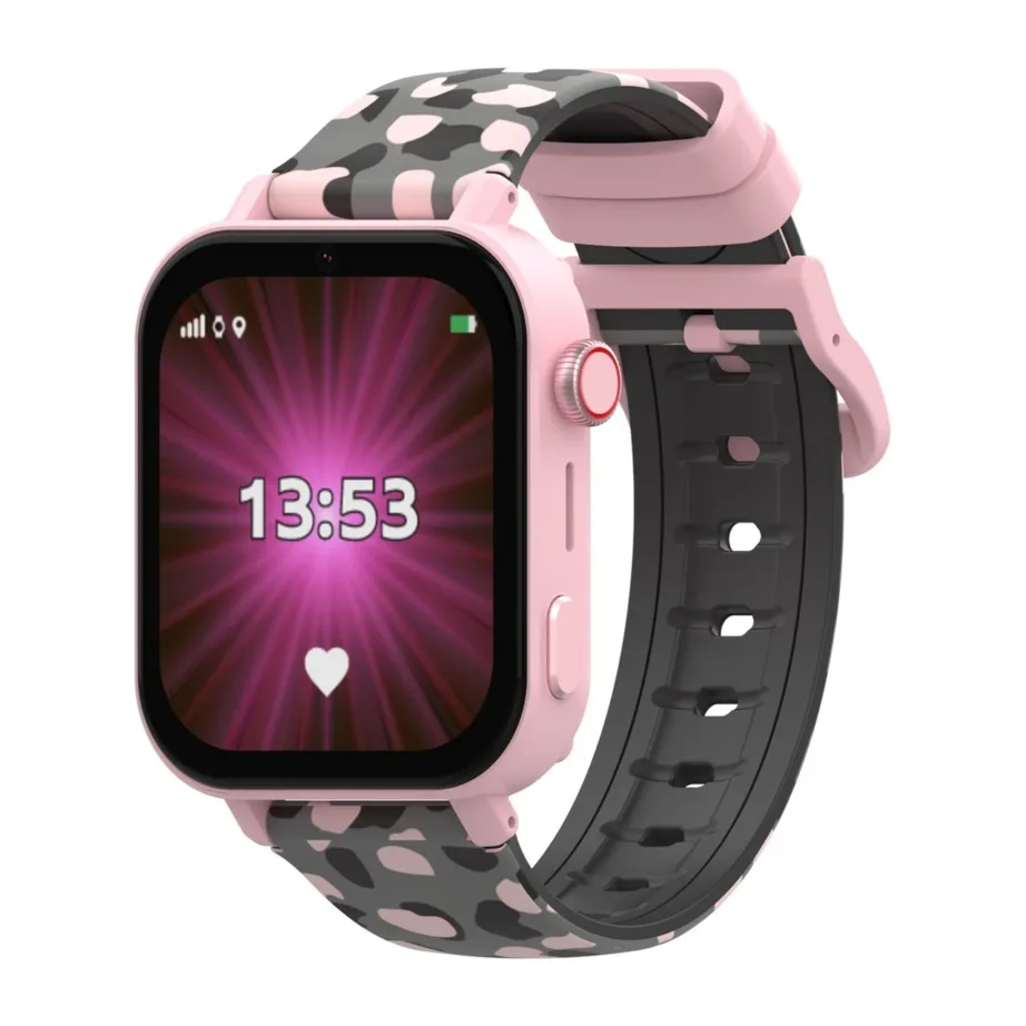 KiDiZ KIDI KW_M_CNCT_N 4G 1,85″ IP67 GPS roosa/must laste nutikell kaameraga Android/iOS-ile – 2